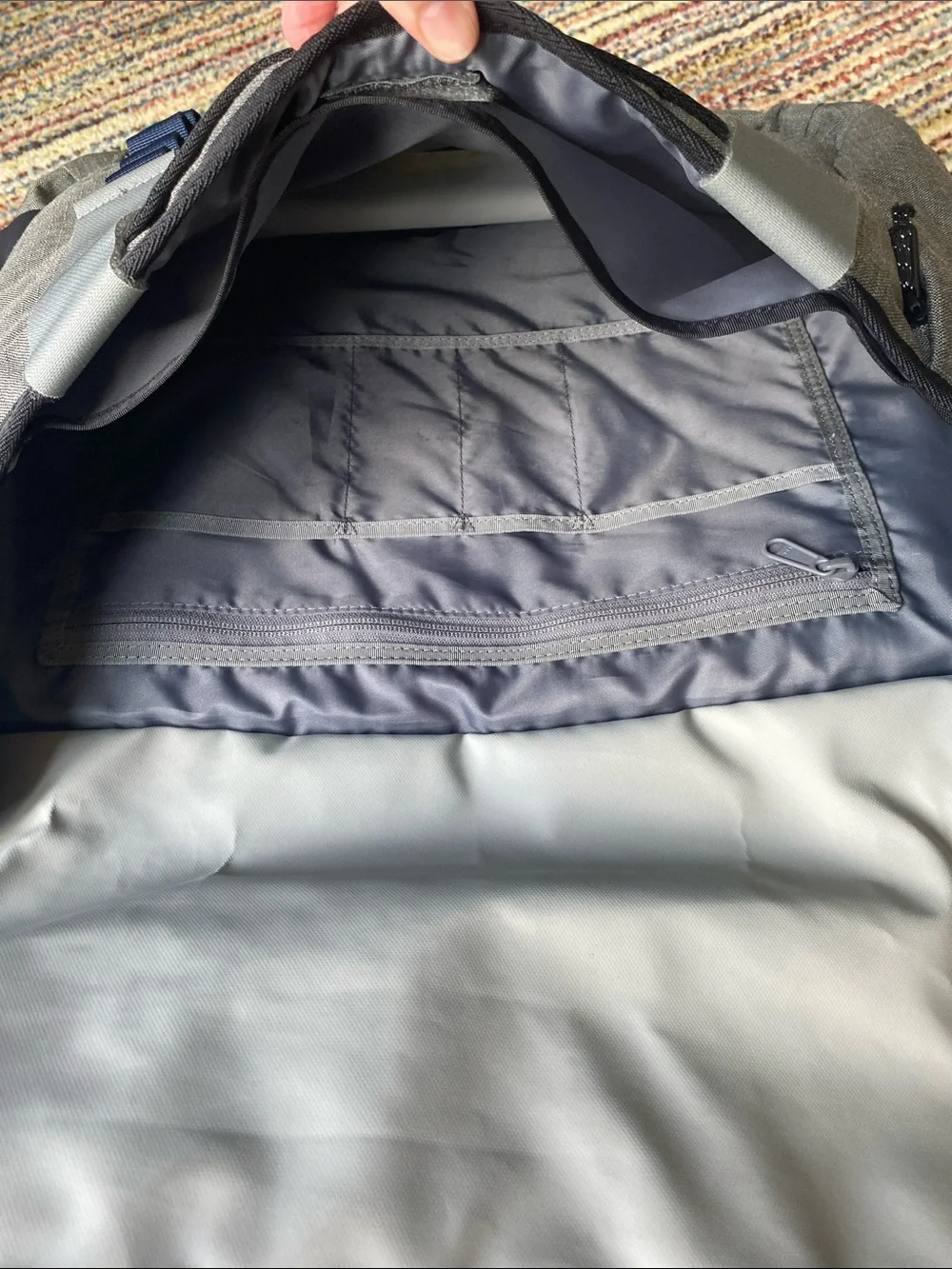 Timbuk2 Gray and Navy Men's Messenger Bag